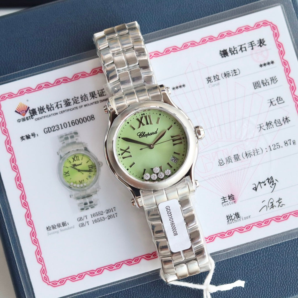 Chopard Happy Sport Women's Solid Color Dial Quartz Movement Stainless Steel Case 36mm Watch #77346