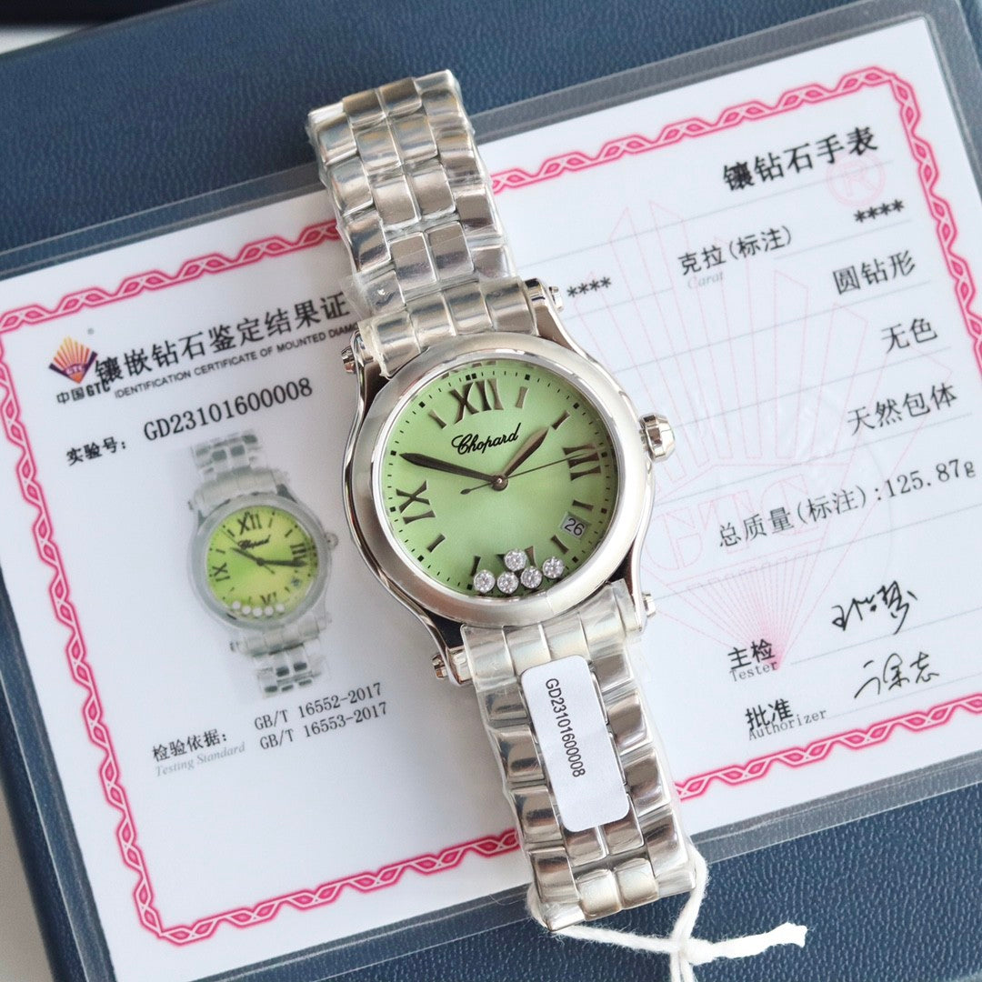 Chopard Happy Sport Women's Solid Color Dial Quartz Movement Stainless Steel Case 36mm Watch #77346