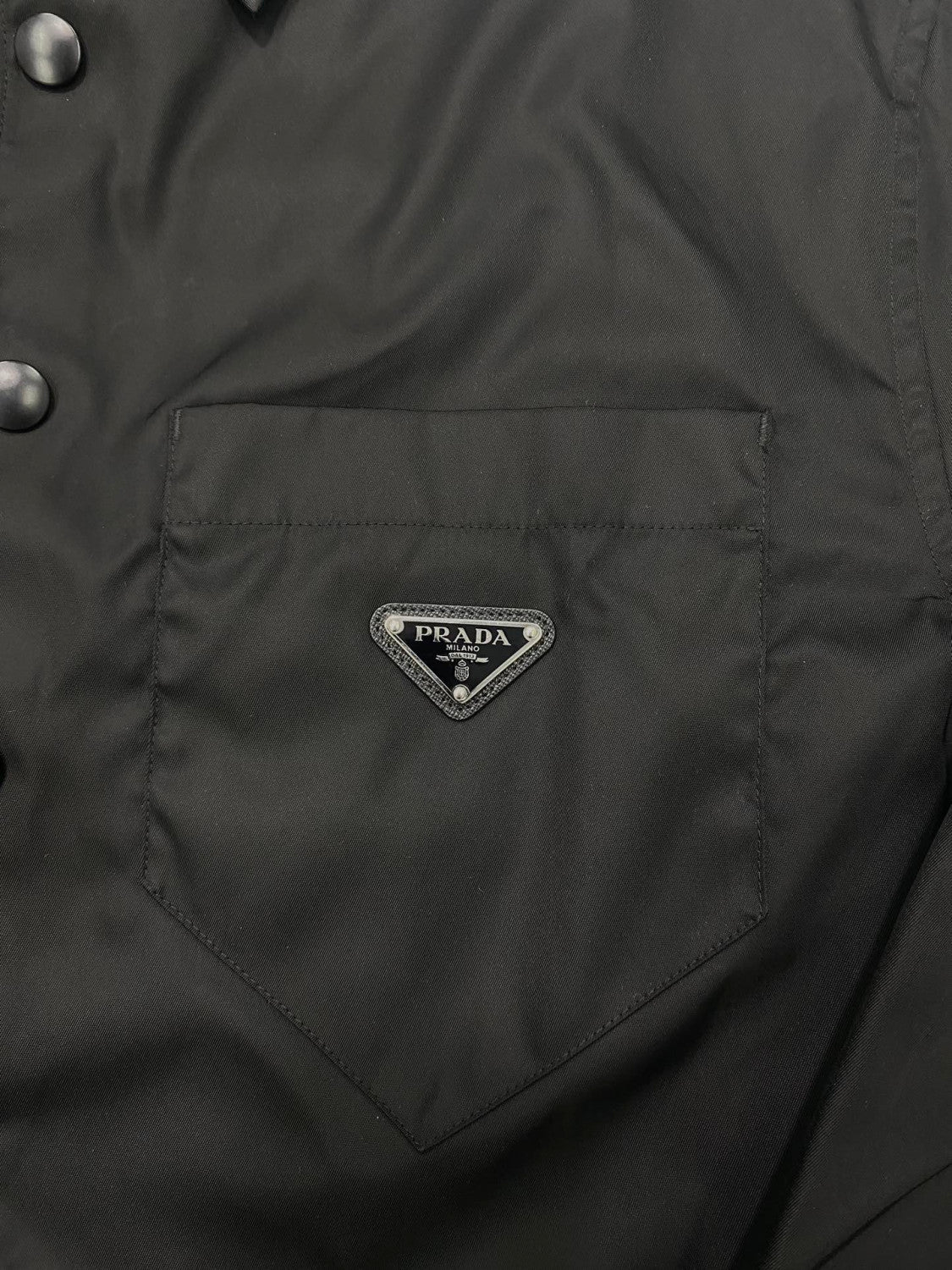PRADA Black Re-nylon Shirt #375704