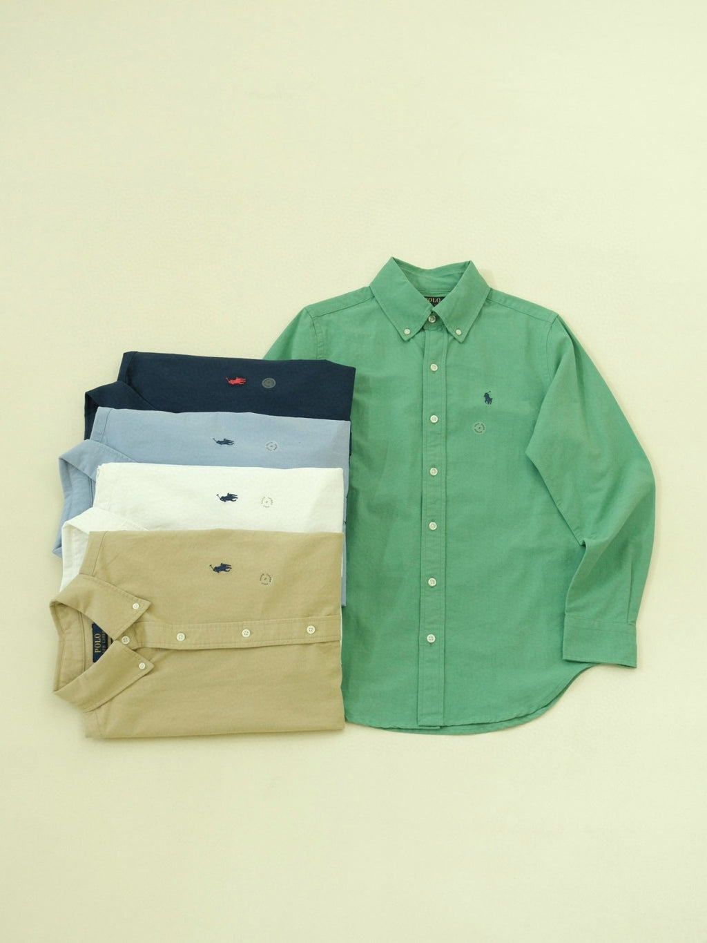 Ralph Lauren Men's Spring and Fall Logo Embroidery Fitted Single Breasted Long Sleeve Shirt #72613