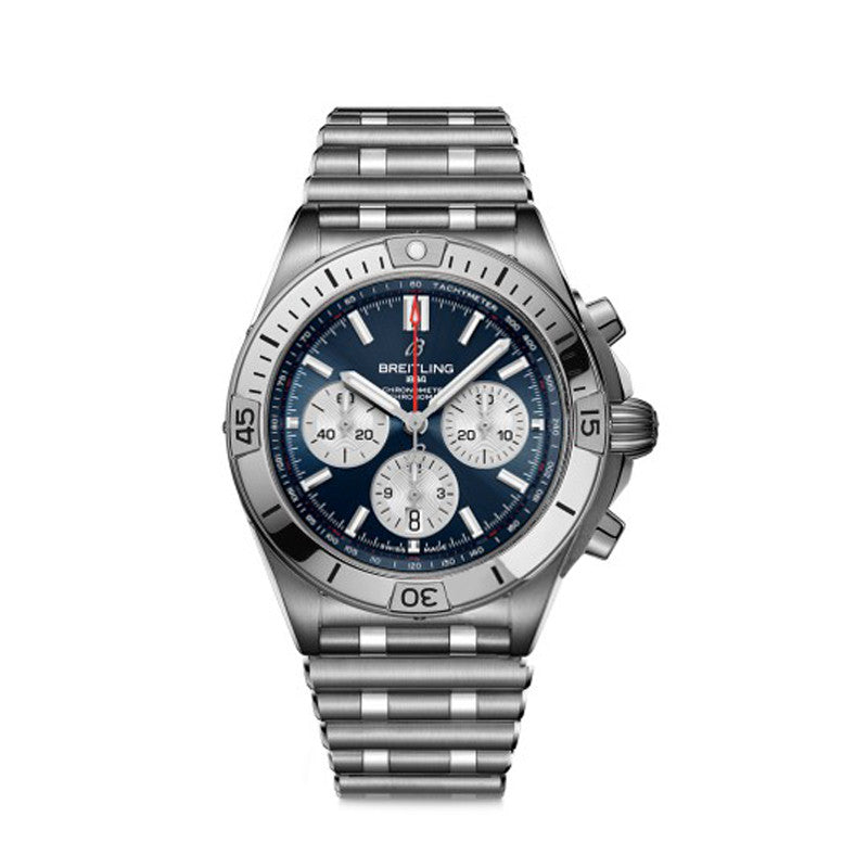 Breitling Butterfly BuckleRoller BeadOne-PieceSleekChamfered Longitudinal Brushed Case Men's Watches Accessories Jewelry #89624