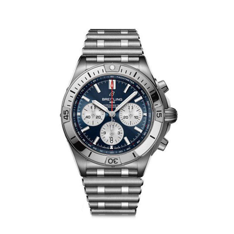 Breitling Butterfly BuckleRoller BeadOne-PieceSleekChamfered Longitudinal Brushed Case Men's Watches Accessories Jewelry #89624