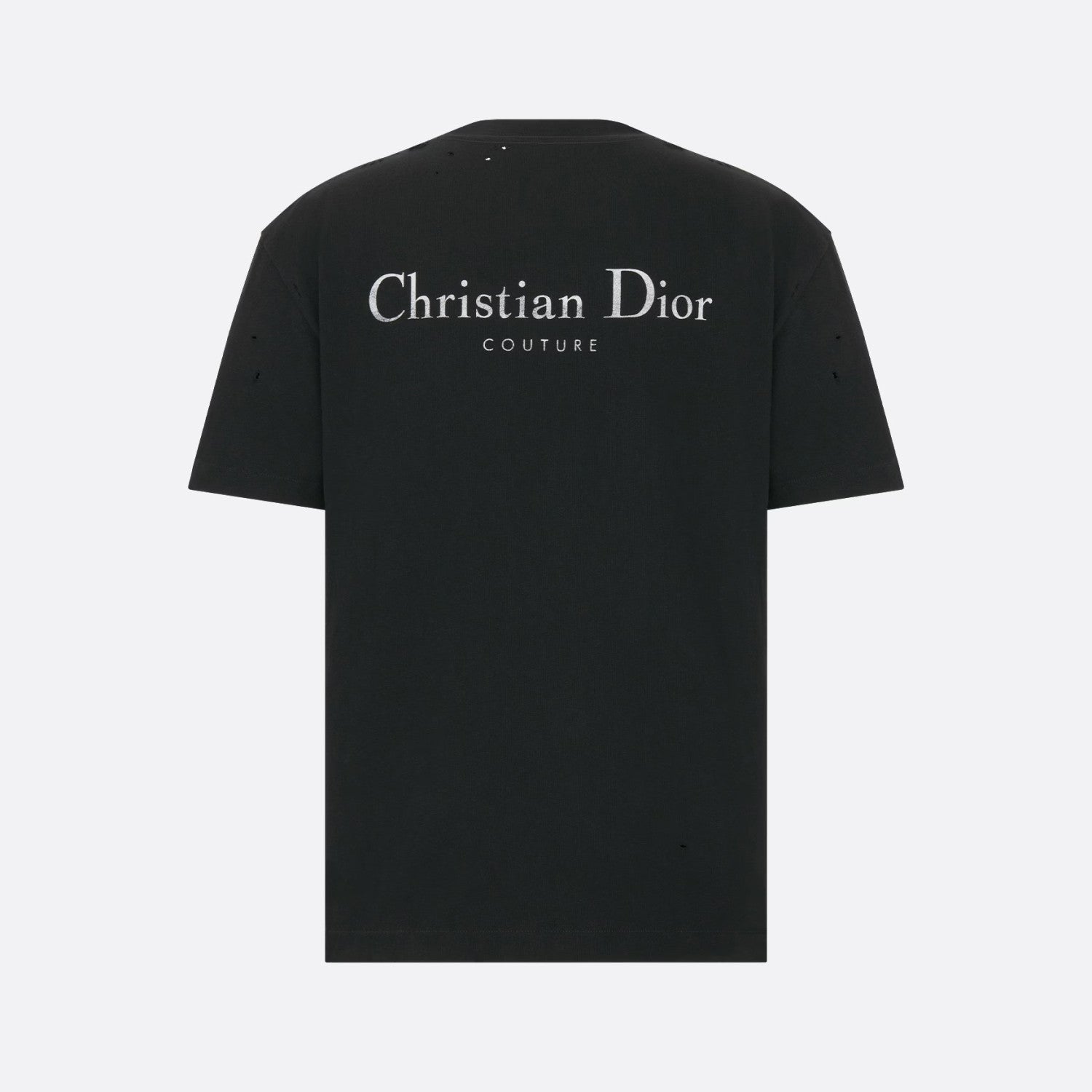 Dior Couture Relaxed-Fit T-Shirt Torn Short Sleeve Solid Colour #96329