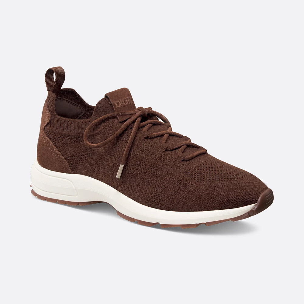 DIOR B80 Lounge Sneaker Dior Gray Cannage Cashmere Wool and Silk Knit with Dior Gray Suede#336623