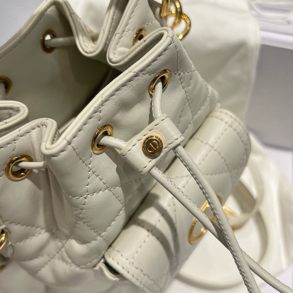 Dior Caro Women's Fashion Classic Solid Color Lambskin Cd Logo Mini Bucket Bag Shoulder Bag Crossbody Bag Bags S5250UNOZ_M030 #78351