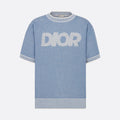 Dior Men's Summer Logo Print Round Neck Cotton Knit Short Sleeve T-Shirt #99691