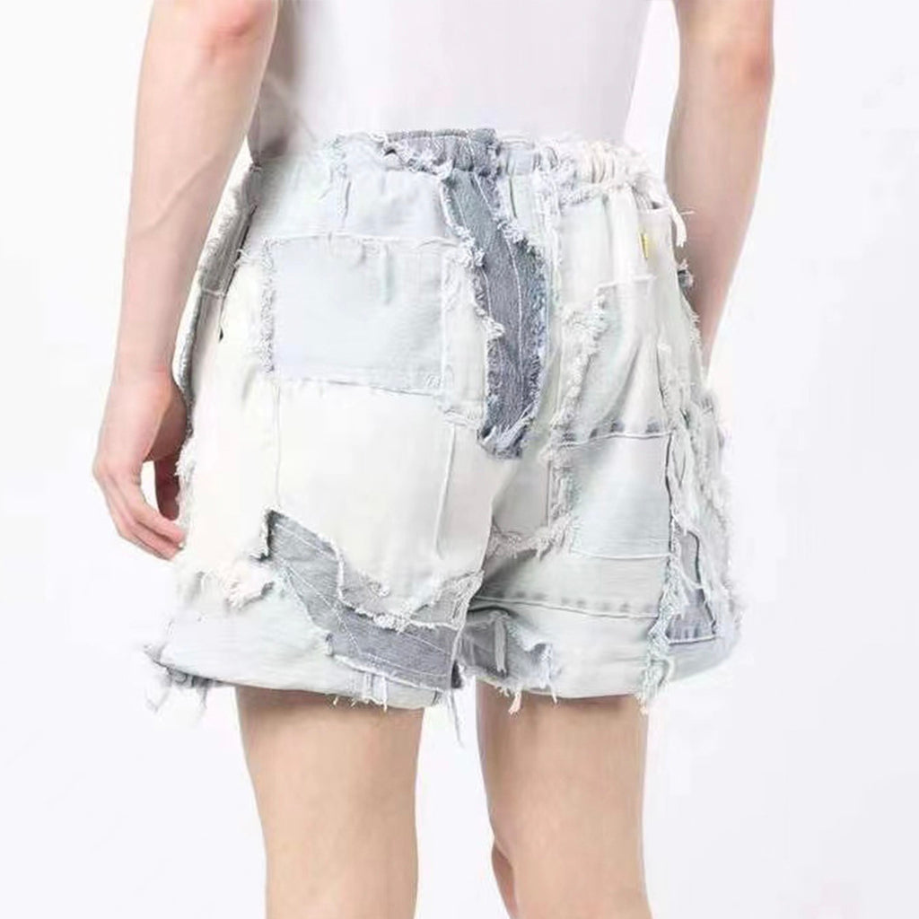 Gallery Dept Men's Women's Four Seasons Vintage Old Spliced Shorts Casual High Street Gradient Jeans Pants Ngvp #8627