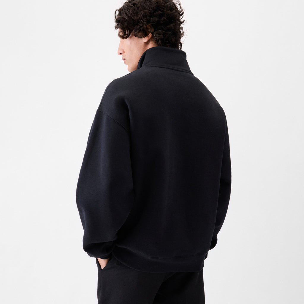Jacquemus Men's Spring/Fall Fashion Casual High Neck Half Zip Embroidered Knit Logo Sweatshirt #78534