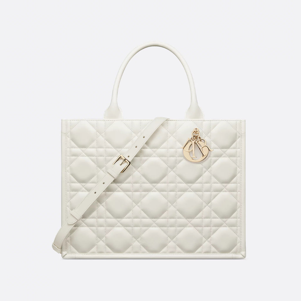 Dior Book Tote Women's Detachable Adjustable Shoulder Strap Rattan Checkered Cowhide Leather Solid Color Shopping Bag Single Shoulder Slanting Tote Bags #75338