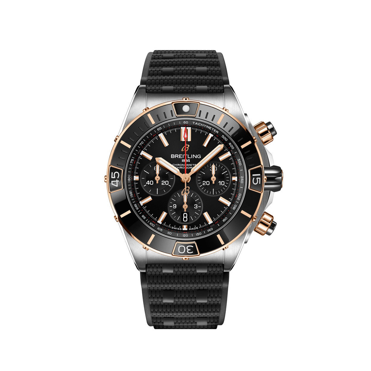Breitling Silicone Bracelet Mechanical Watch #96675