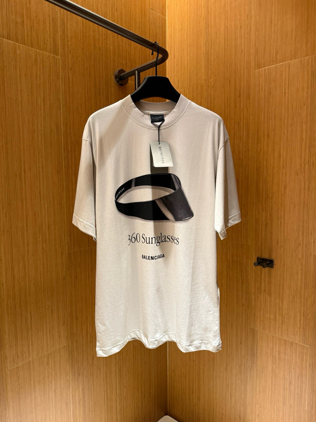 Balenciaga Men's And Women's Summer Graphic Print White Round Neck Cotton Short Sleeve T-shirt #75741