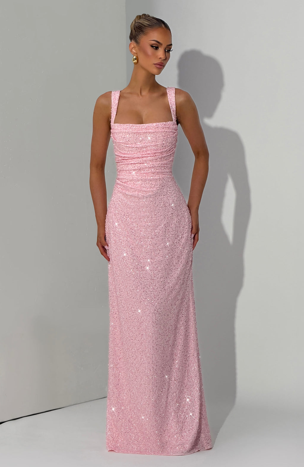 Calanthe Maxi Dress - Blush Sparkle