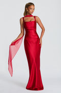 Calanthe Maxi Dress - Red