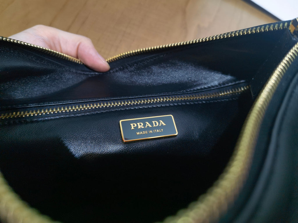 Prada Aimée Large Leather Shoulder Bag 1BC228 #334397