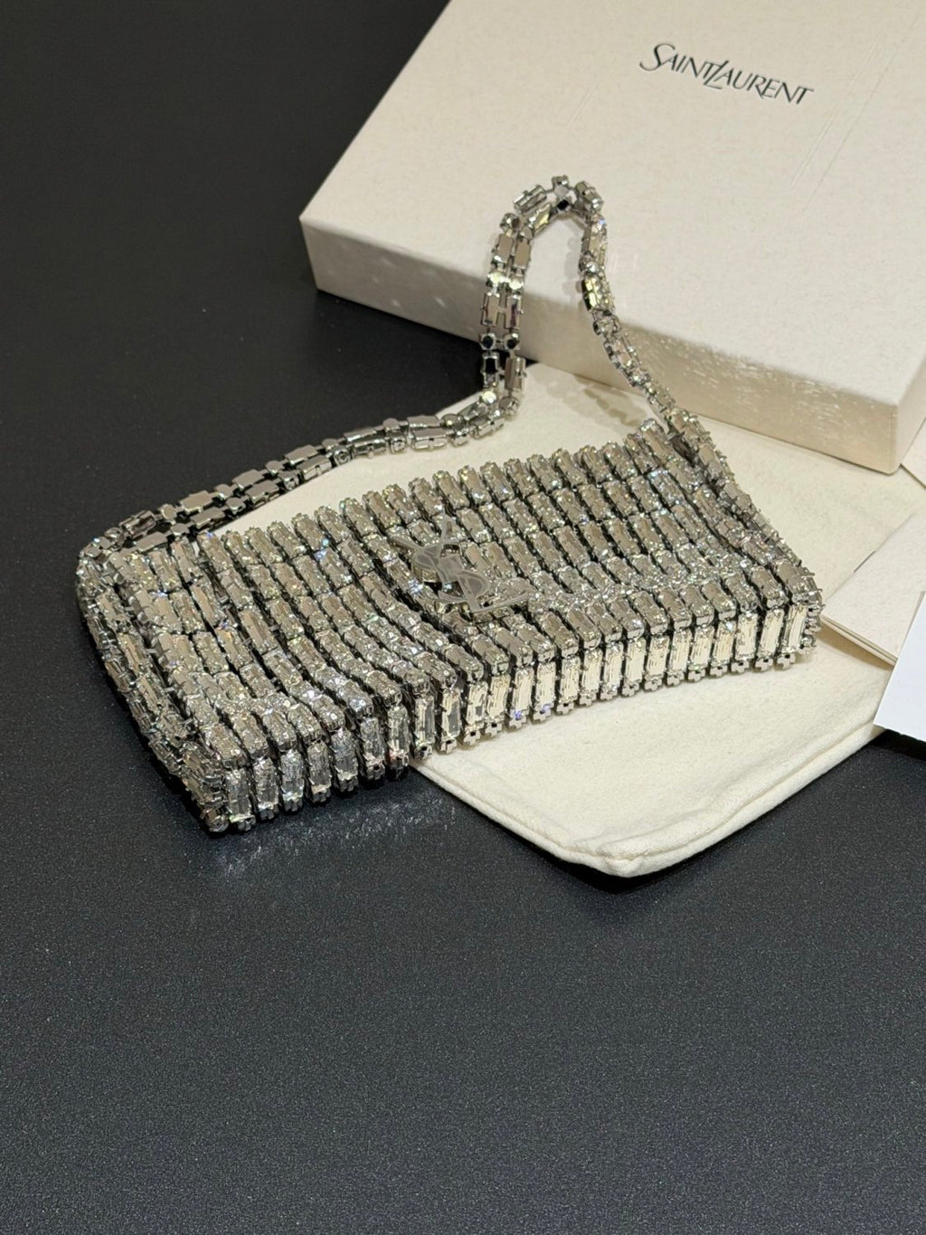 Saint Laurent EVENING Bag in Crystals #379368