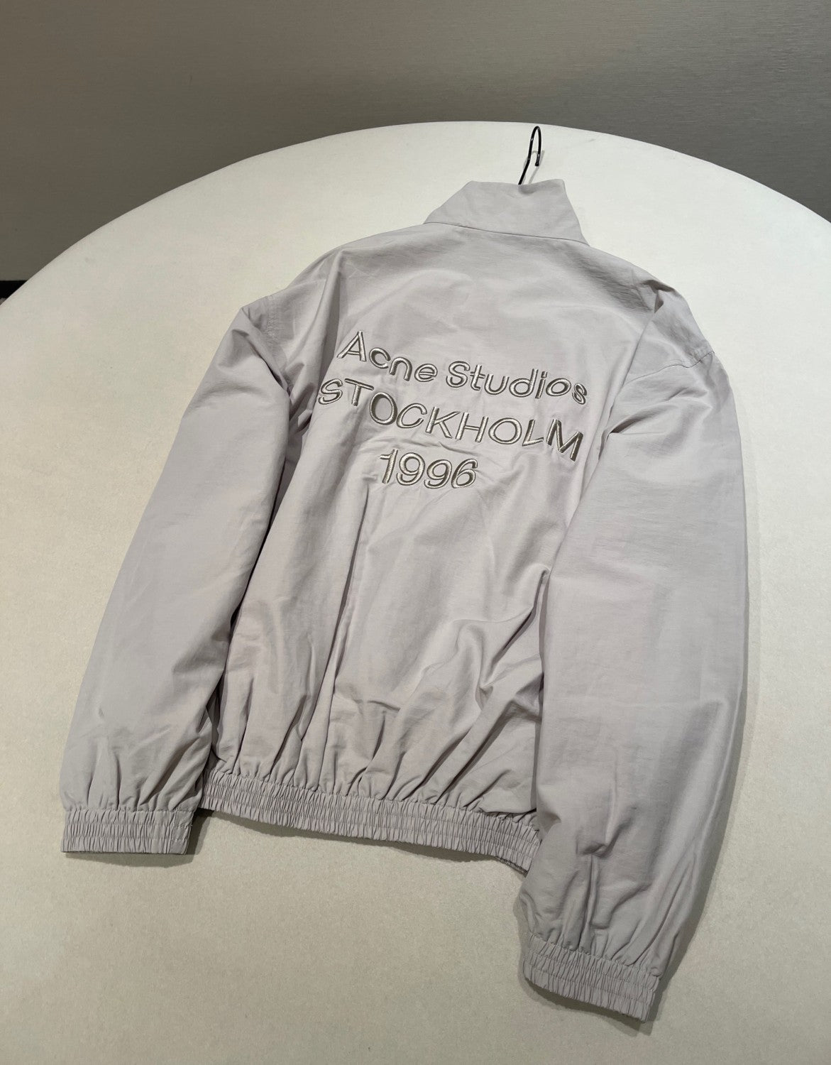 Acne Studios Men's Spring and Autumn Embroidered Letter Printed Solid Color Zipper Long Sleeve Jacket #75728