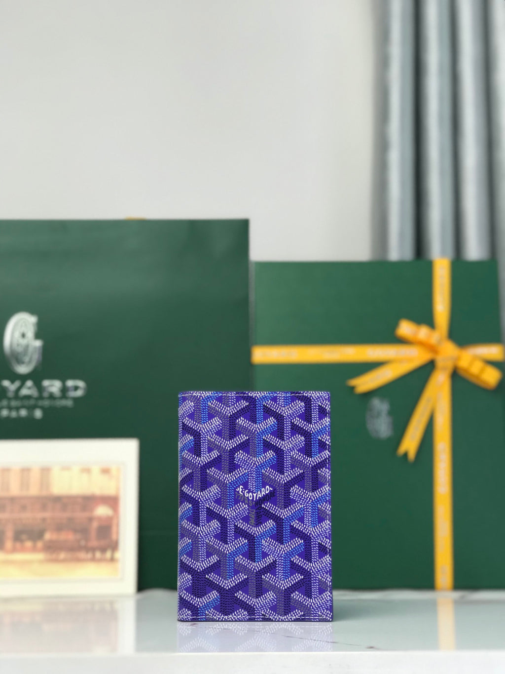Goyard 2026 Limited Edition GRENELLE Passport-Sized Four-Season Colorful GOYARDINE Canvas Card Holder Bag Bags #196796