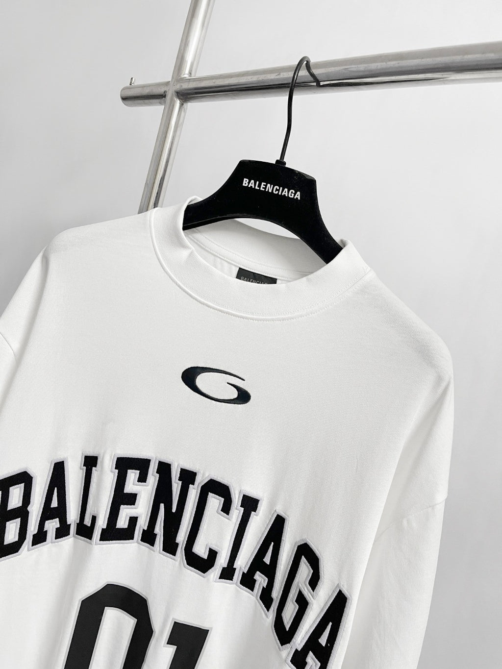 Balenciaga Men's Summer Letter Logo Print Round Neck Regular Fit Short Sleeve T-Shirt #74579