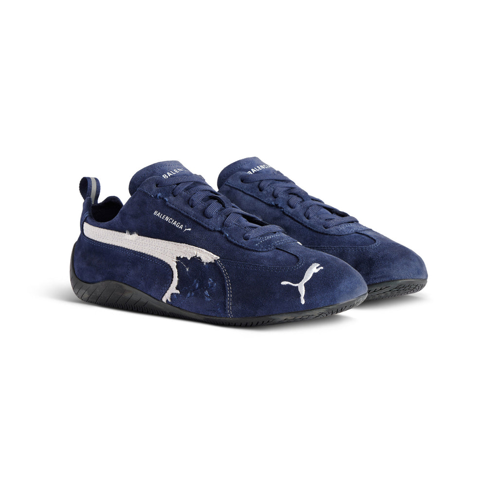 Balenciaga X PUMA SPEEDCAT BALENCIAGA Men's And Women's Spring/fall Fashion Casual Round Toe Lace Up Flat Low Top Thin Suede Sneakers Casual Shoes #79286