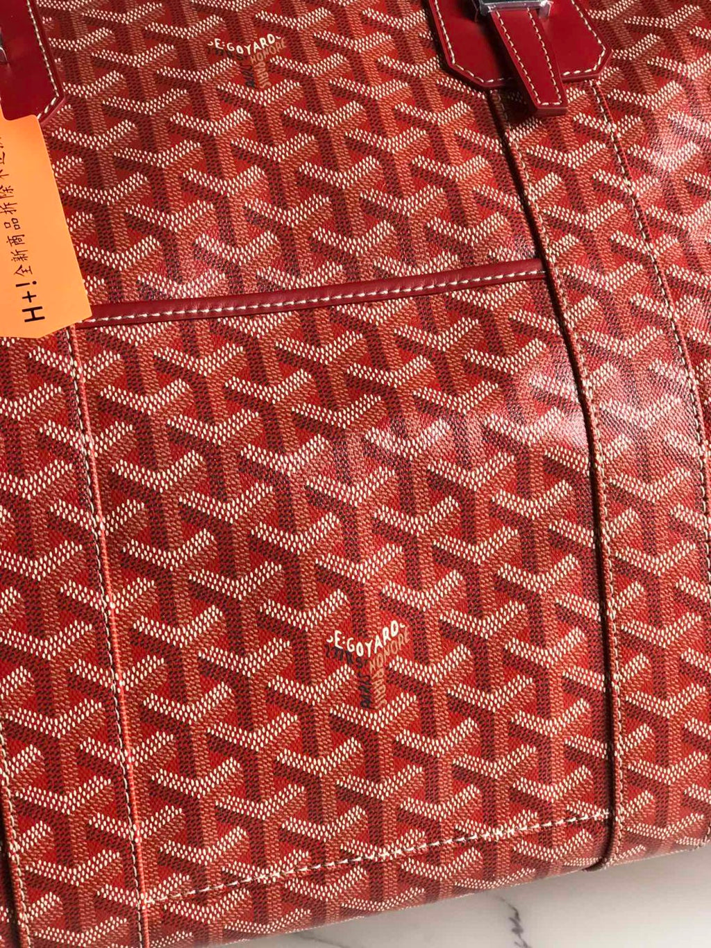 GOYARD Bowling45 Men's And Women's Fashion Classic All-over Print Zipper Closure Canvas Leather Oversized Travel Bag Bags BOWLIN045TY33CL33P #78364