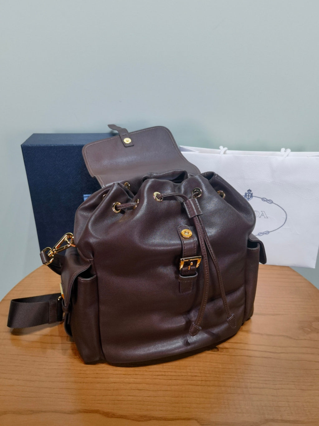 Prada Sienna Prada Explore Medium Nappa Leather Backpack #336806