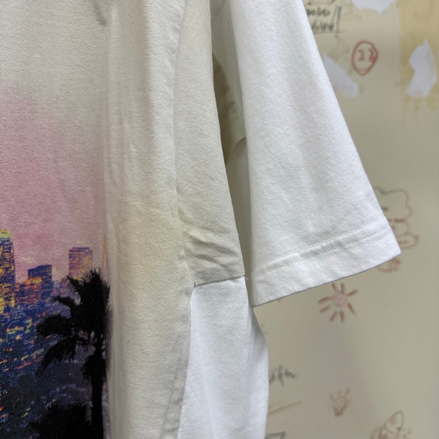 Balenciaga Men Women Summer Retro Fake Two Piece Printed Round Neck Loose Short Sleeve T-Shirt Ngvp #1857