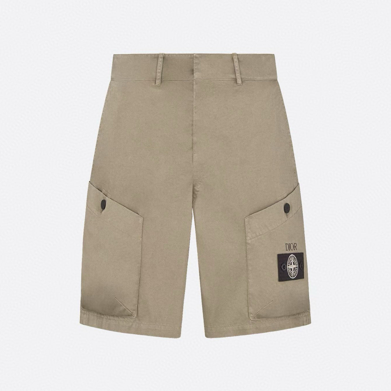 Dior Dior And Stone Island Men's Summer Solid Color Letter Logo Casual Fit Bermuda Shorts #75358