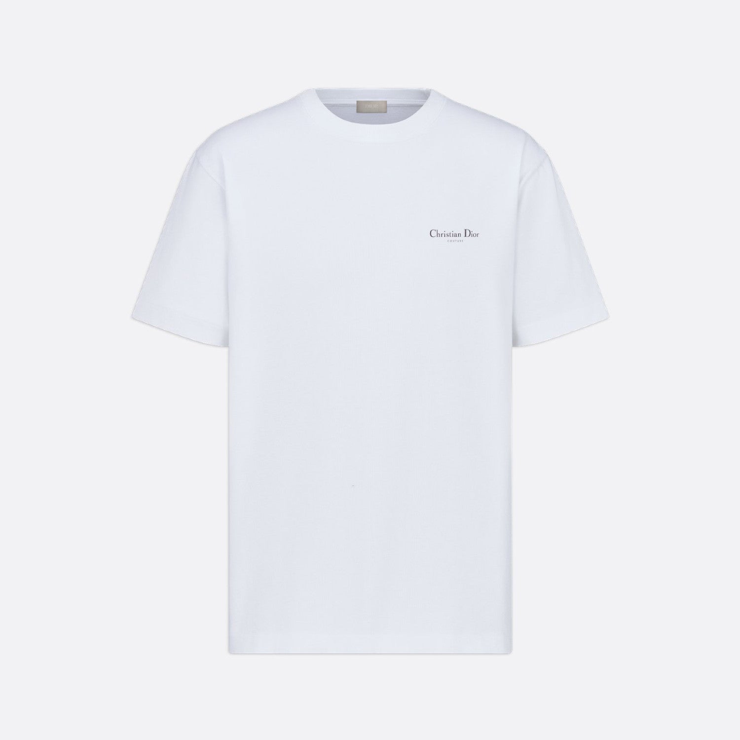 Dior Men's Summer Solid Color Floral Pattern Letter Print Round Neck Cotton Short Sleeve T-Shirt #76737