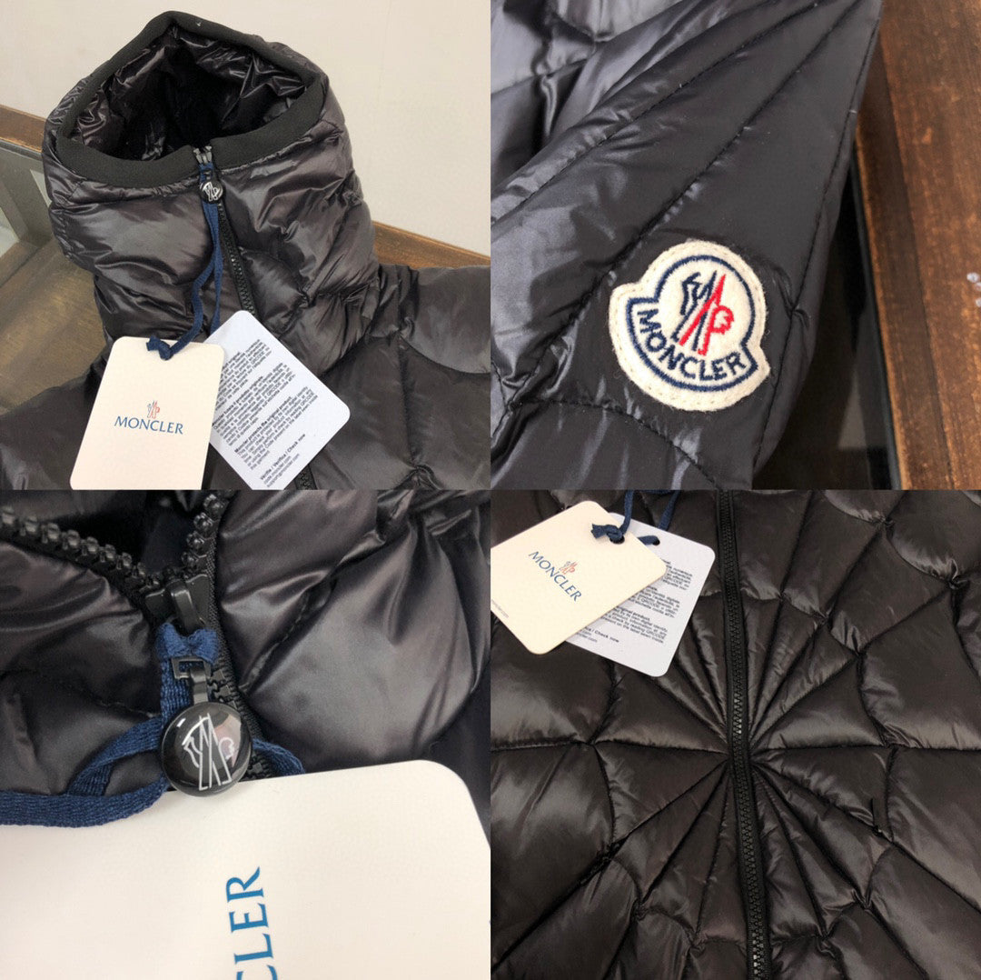 Moncler Black Hooded Long Sleeved Down Jacket #21941