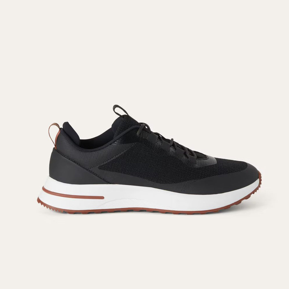 Loro Piana Week End Walk Men's Spring Summer Colour Block Mesh Patchwork Cowhide Low Top Lace Up Casual Shoes #76892