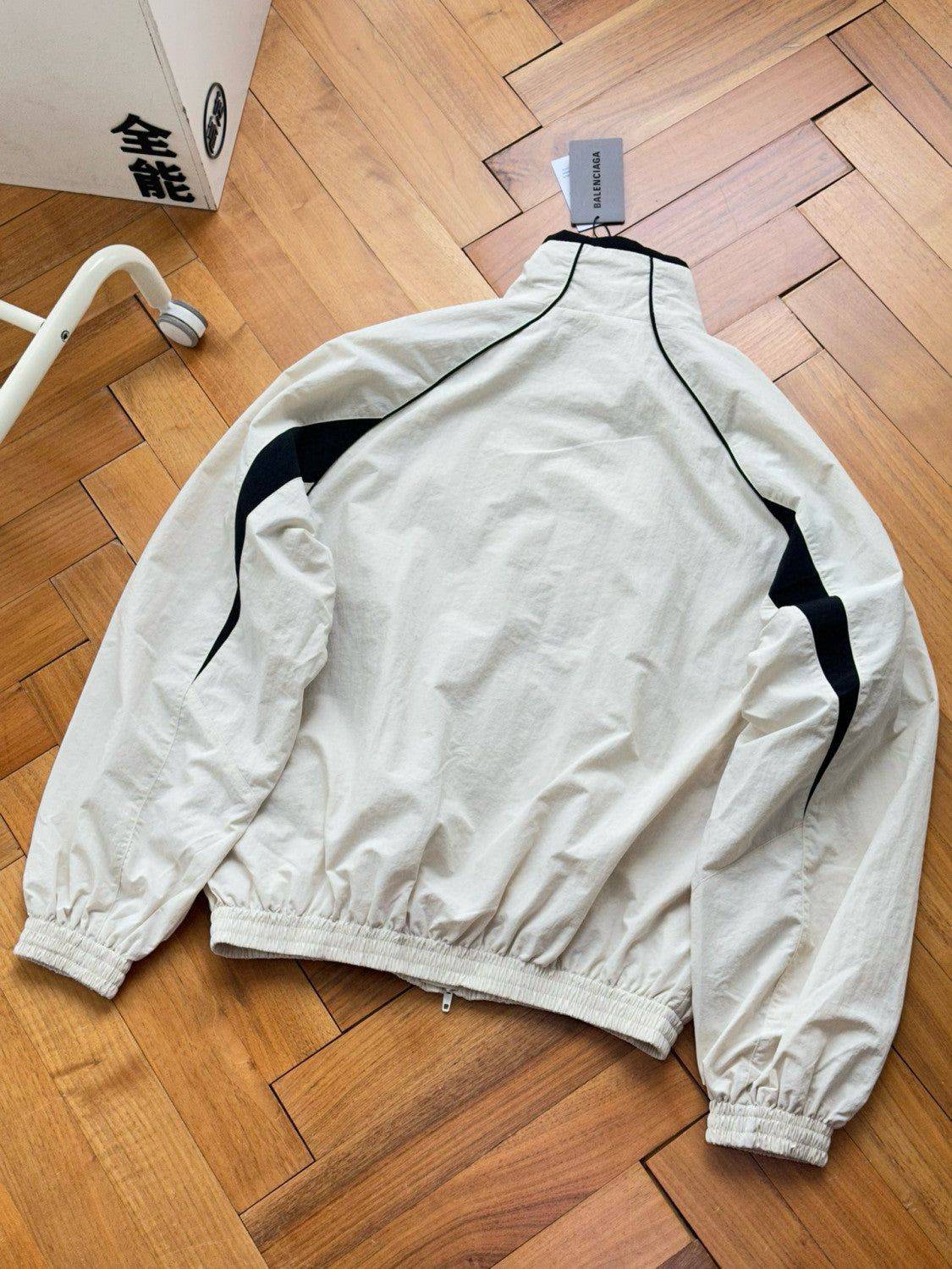 Balenciaga Men's And Women's Spring And Autumn Logo Letter Printing Color Collision Collar Loose Fit Jacket #98759