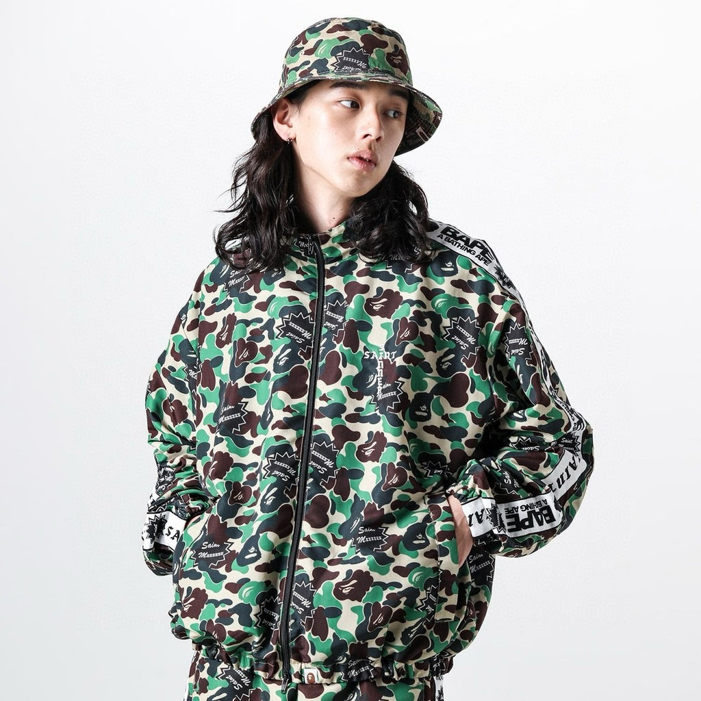 Saint Michael X Bape Men's Spring and Autumn Camouflage Printed Lapel Zipper Long Sleeve Jacket #73878