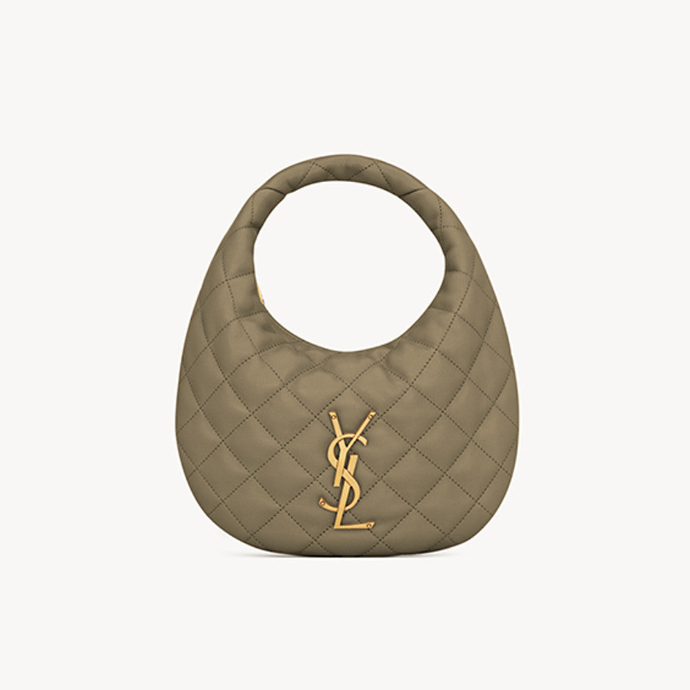 Saint Laurent ICARINO Quilted Nappa Leather Handbag ROSÉ Same Style Half-Moon Bag #332811