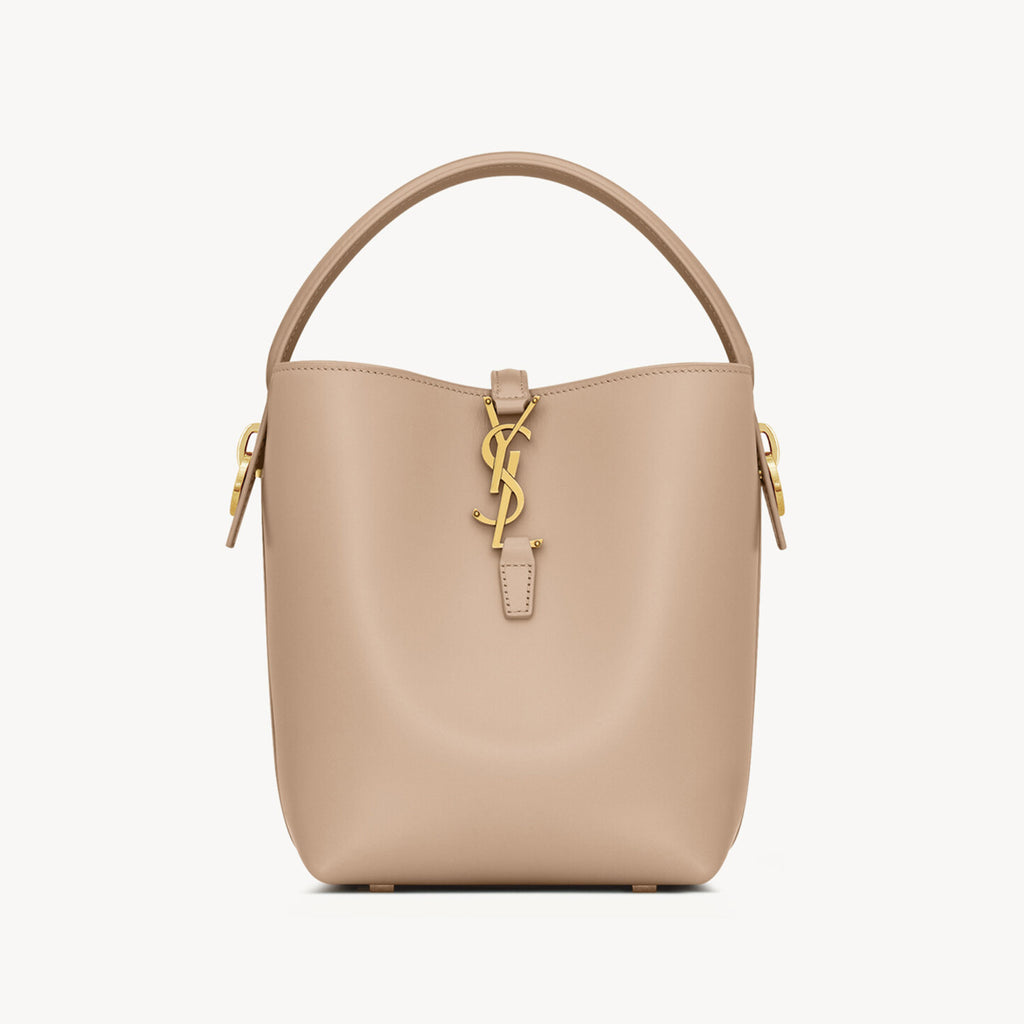 Saint Laurent Women's LE 37 Logo Hook Buckle mini Small Glossy Solid Color Bucket Bag Suede Leather Handbags Casual Bags 7490362R20W9207 #81334