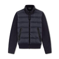 Tom Ford Men's Winter Knit Patchwork Down Zipper Jacket Nylon Fown Front Merino Blouson #97213