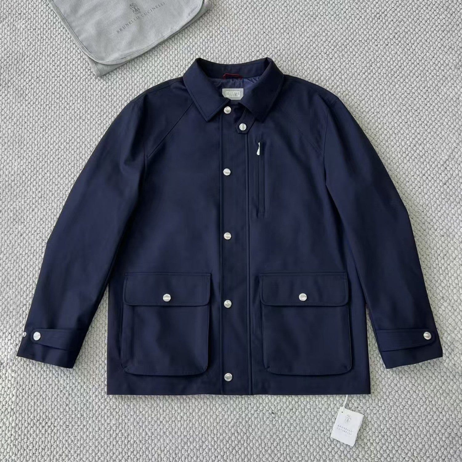 Brunello Cucinelli Men's Spring And Summer Fashion Shoulder Insert Sleeve Military Jacket Light And Comfortable Temperament Jacket Coat Ngvp #9961