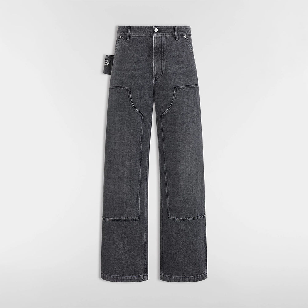 DIOR CD Box Pants Gray Cotton Twill #336939