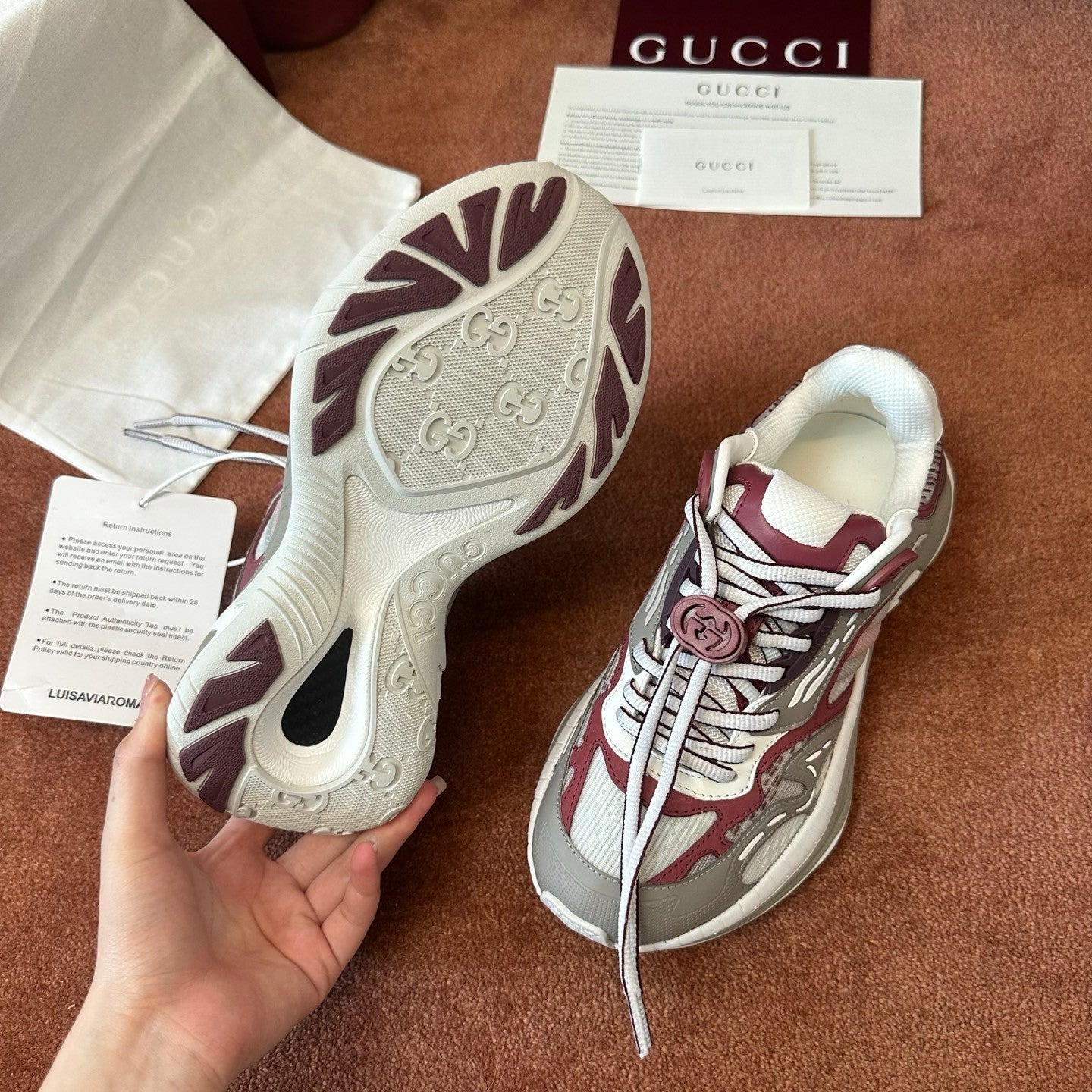 GUCCI Gucci 2.0 Sneaker in Mesh and Leather #380412