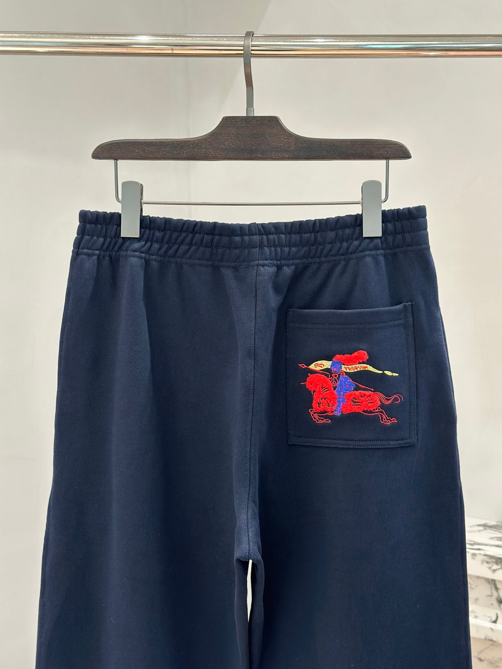 Burberry Men's Cotton Hoodie Jogging Pants in Navy #335634