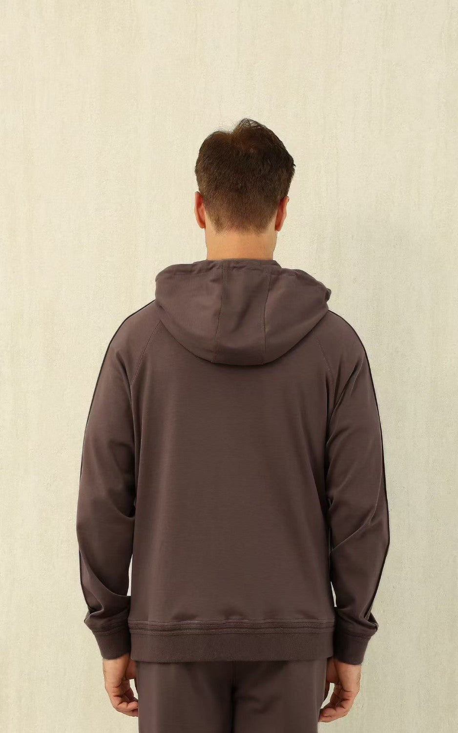 Ermenegildo Zegna Men's Spring/Fall Zipper Drawstring Hoodie Sweatshirt & Solid-Color Casual Pants Suit Set Ngvp #2352