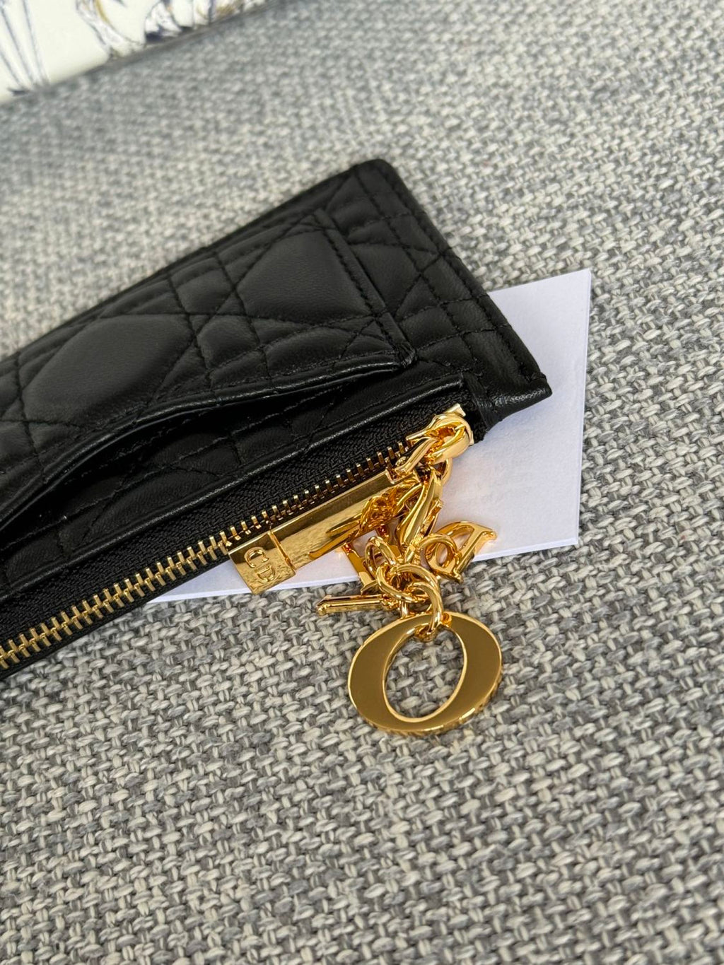 Dior Lady Dior Cosmos Zipped Card Holder Women's Fashion Temperament Logo Solid Colour Metal Decoration Card Case Card Holder Bag Bags S0965ONMJ  #81143