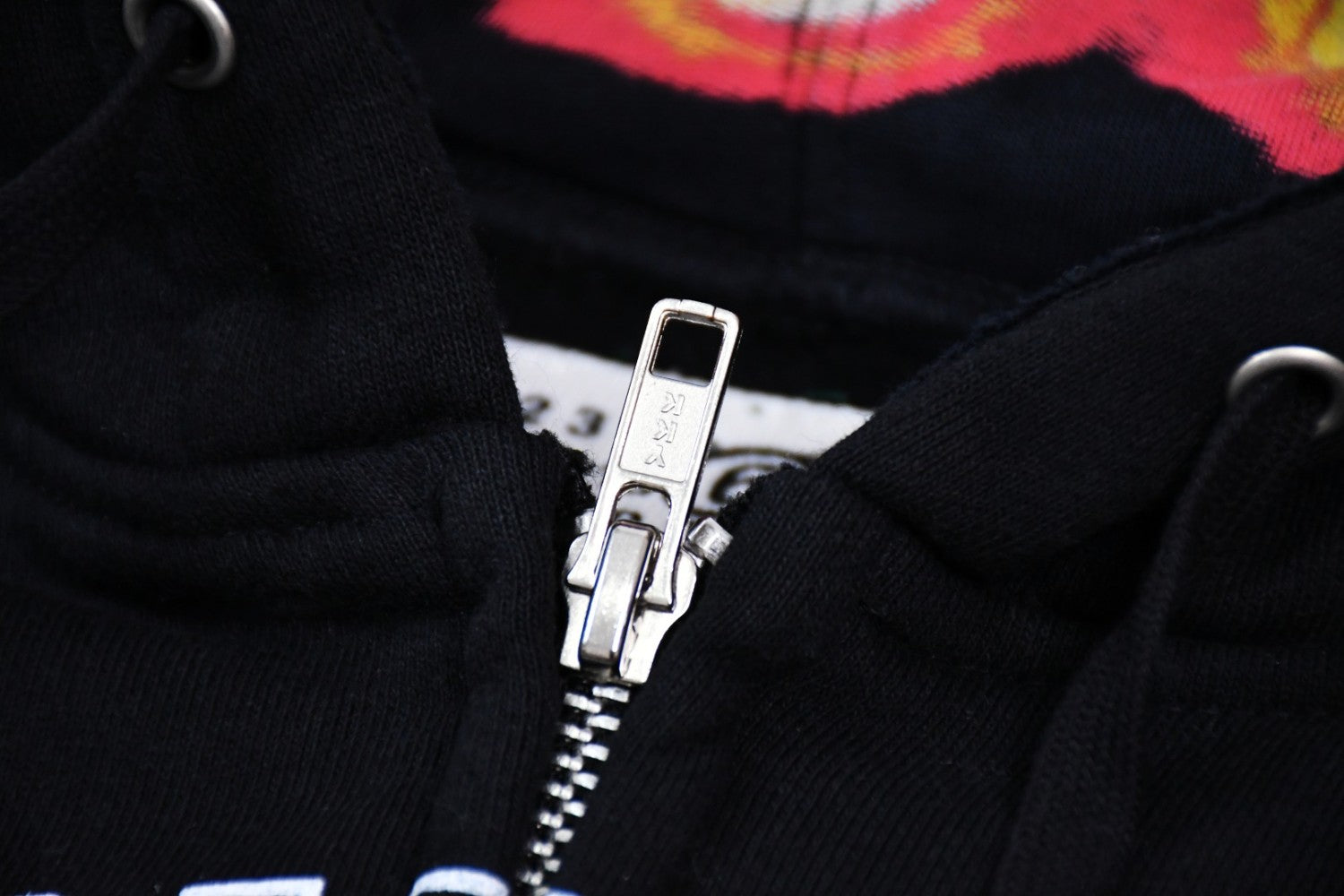 SUPREME X MM6 MAISON MARGIELA Men's Spring/Autumn Solid Colour Letter Print Hooded Skull Ghost Fire Print Zipper Long Sleeve Hooded Jacket #77861