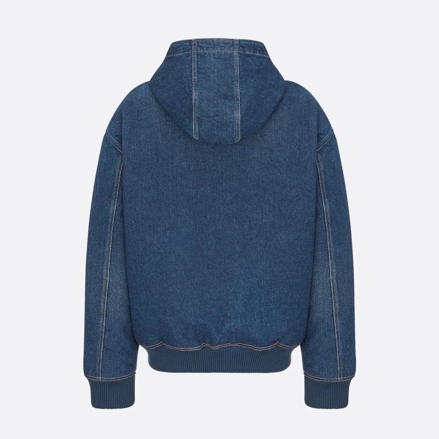 Dior Men's Spring And Fall Navy Blue Letter Print Zipper Hooded Long Sleeve Jacket #73271