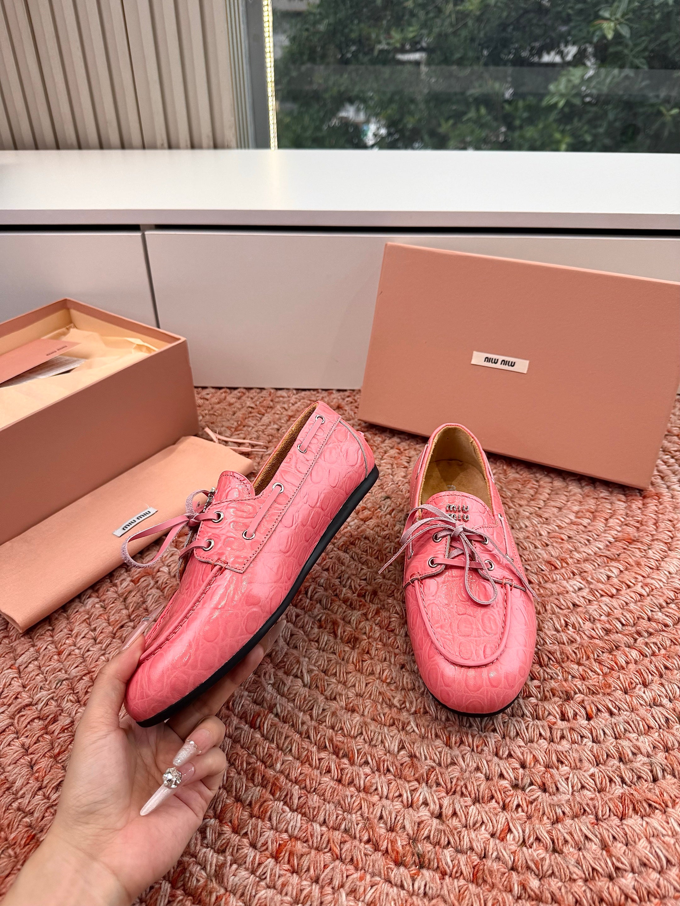 MiuMiu Mesh Mary Jane Shoes #383824