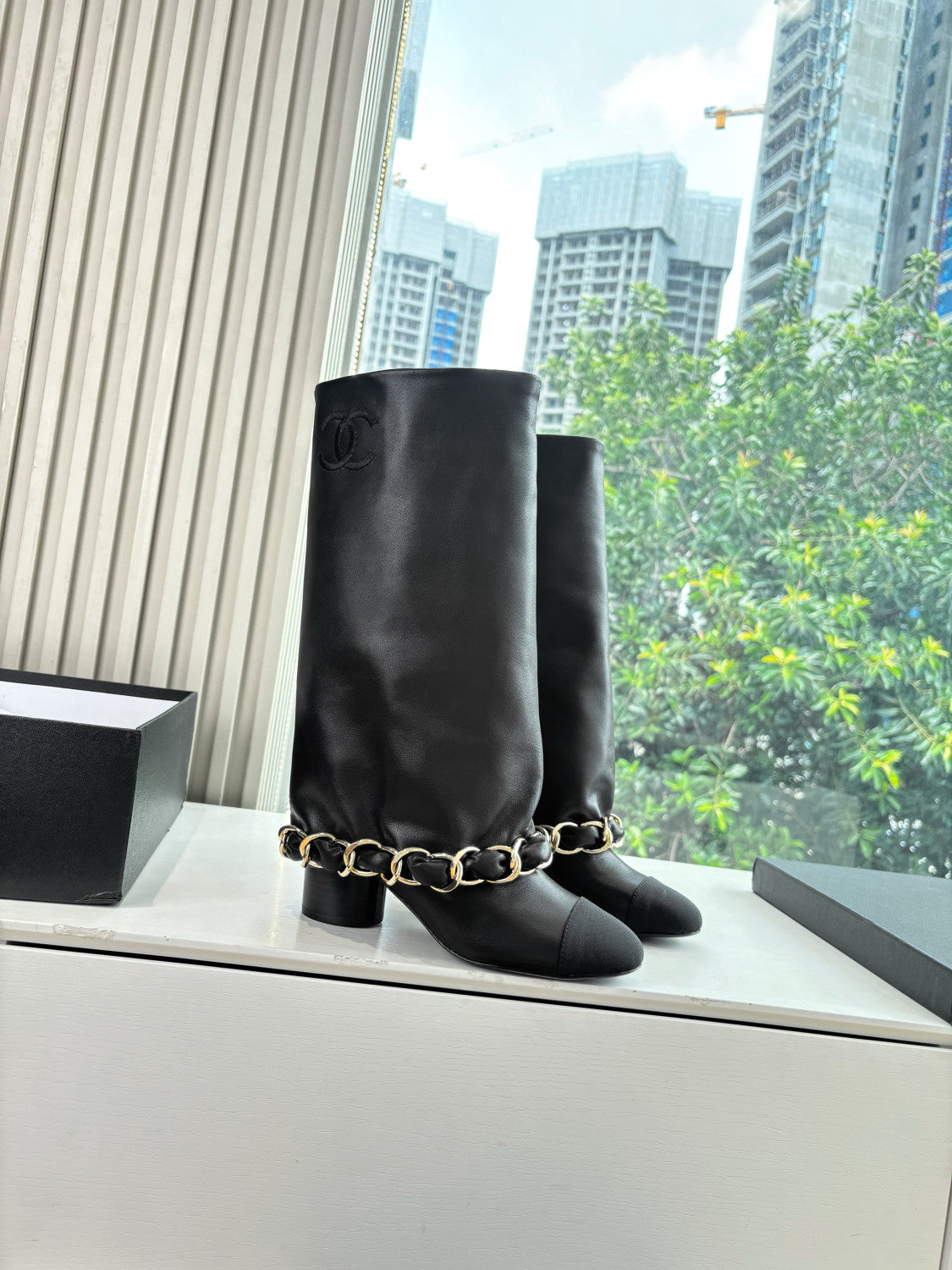 Chanel Women's Letter Knight Boots #334916