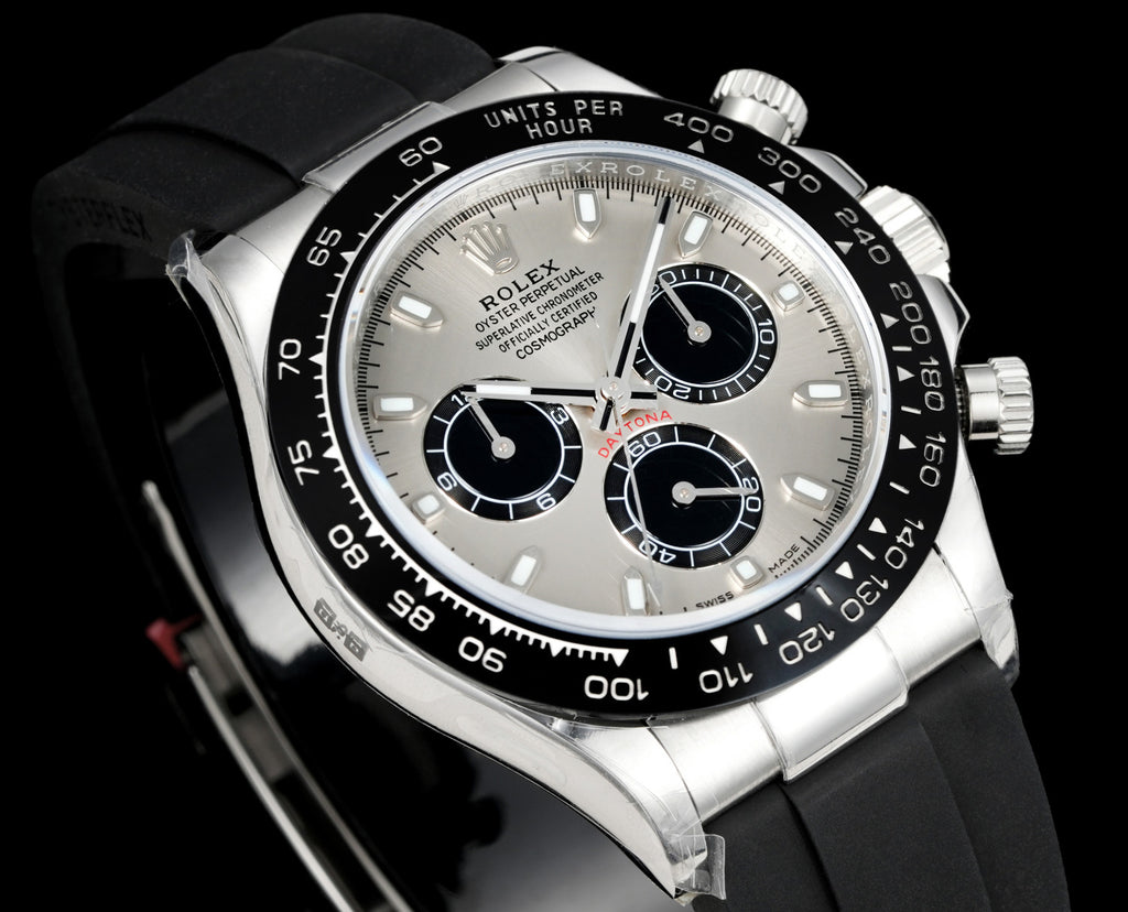 Rolex Men's Classic Solid Color Strap Round Dial Classic Fashion Automatic Mechanical Watch #78121