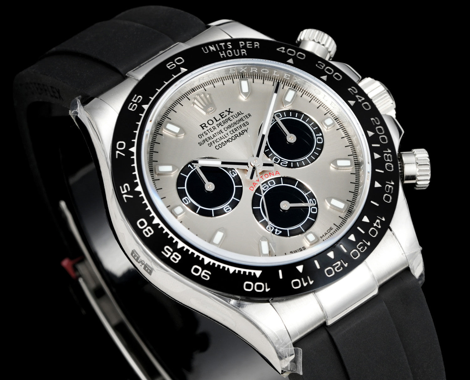 Rolex Men's Classic Solid Color Strap Round Dial Classic Fashion Automatic Mechanical Watch #78121