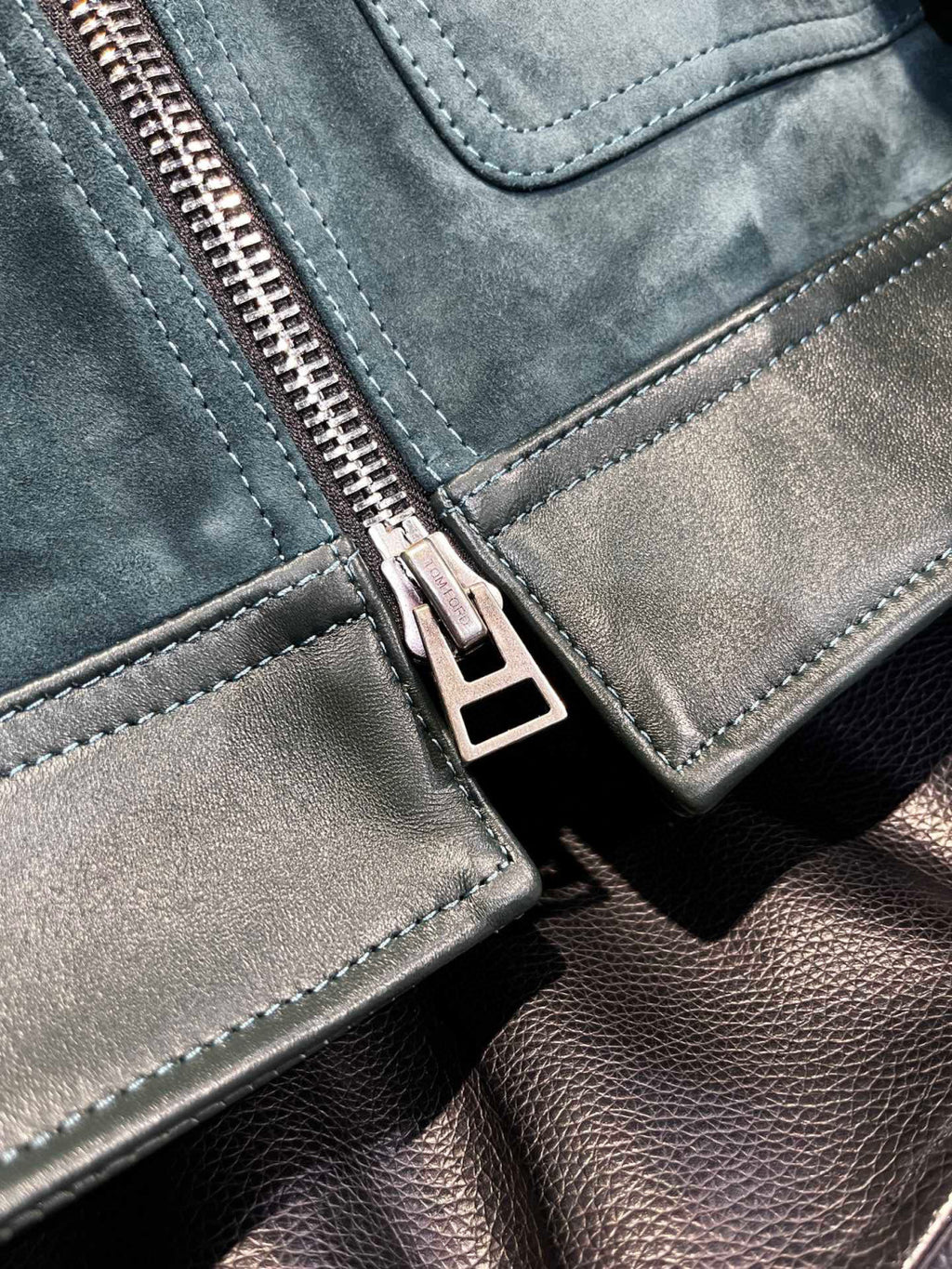 Tom Ford Suede Zip Lapel Jacket #96185