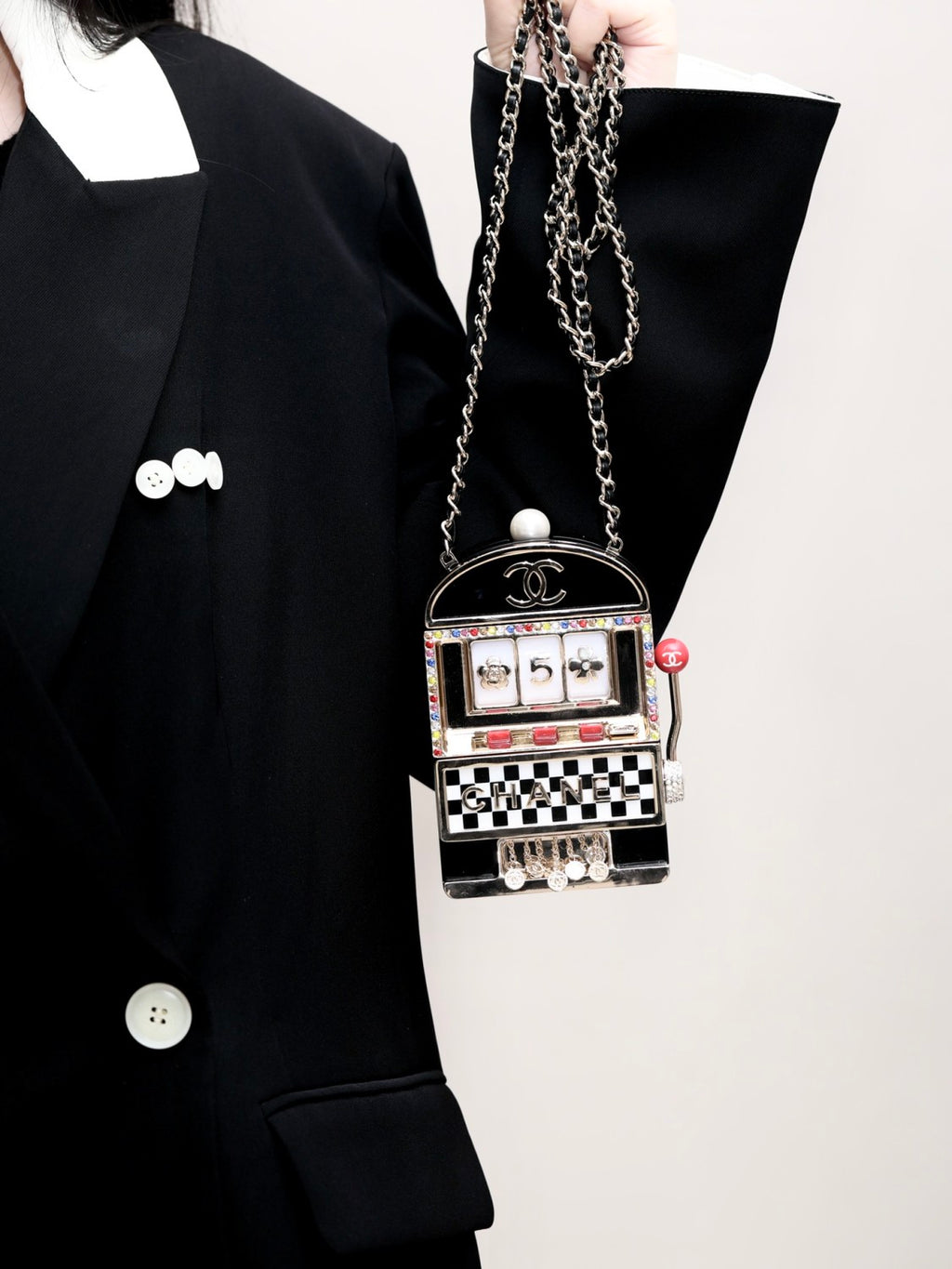 Chanel Women's Fashion Mini Acrylic Game Machine Bag Letter Geometry Pattern Casual Crossbody Bag #71235