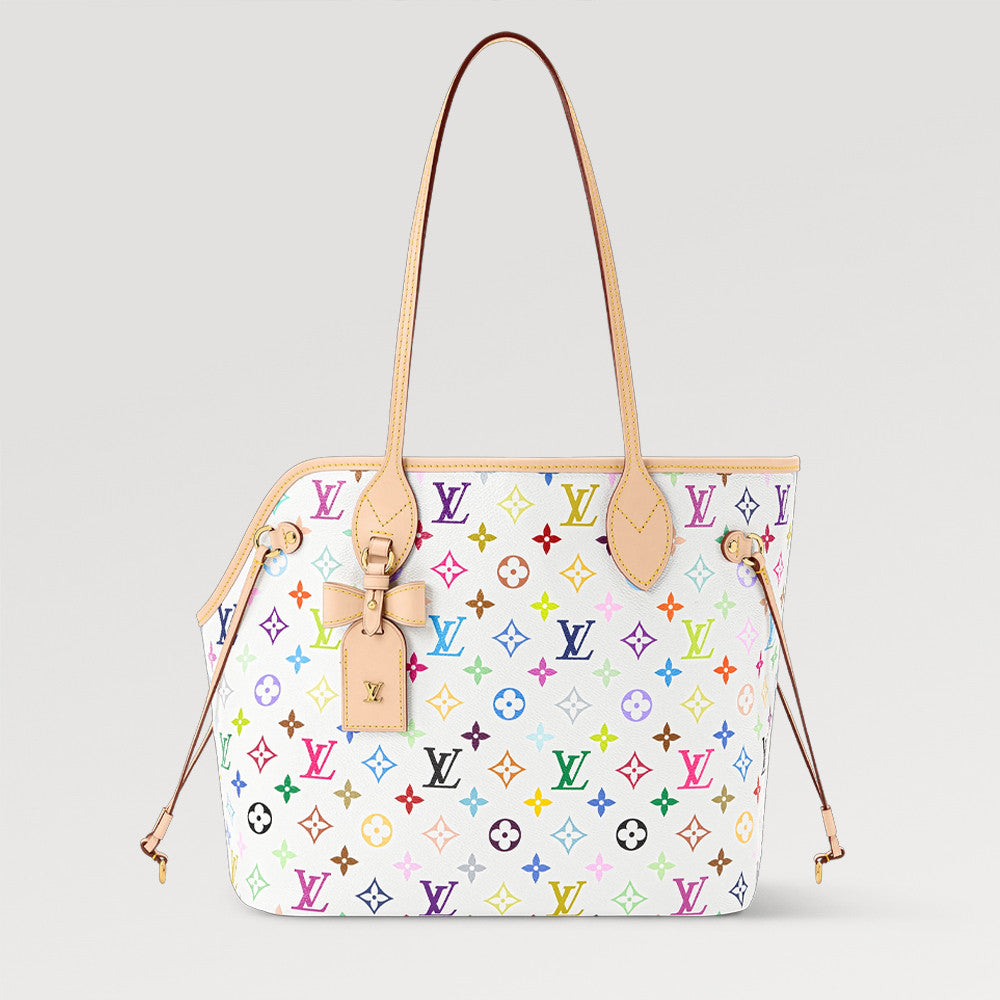Louis Vuitton Lv X Tm Neverwoof Medium Pet Bag Cute Dog-print Pet Bag â€?Takashi Murakami Collaboration White Tri-colour 2026 New Arrival Practical Large Bags M27839 #82914A